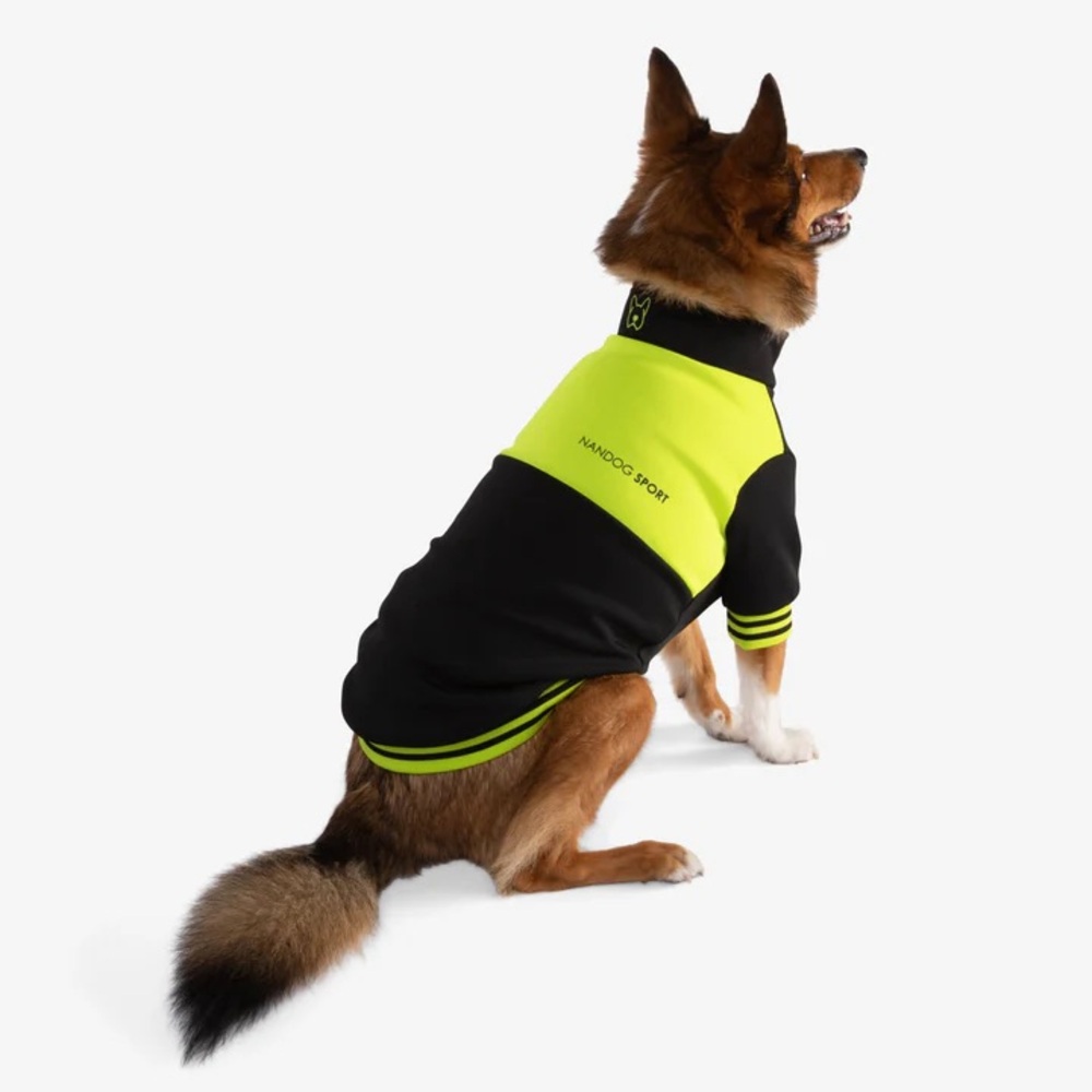 NANDOG PET GEAR  Dog Sport Jacket  Black/ Yellow Size : L - Picture 4 of 8